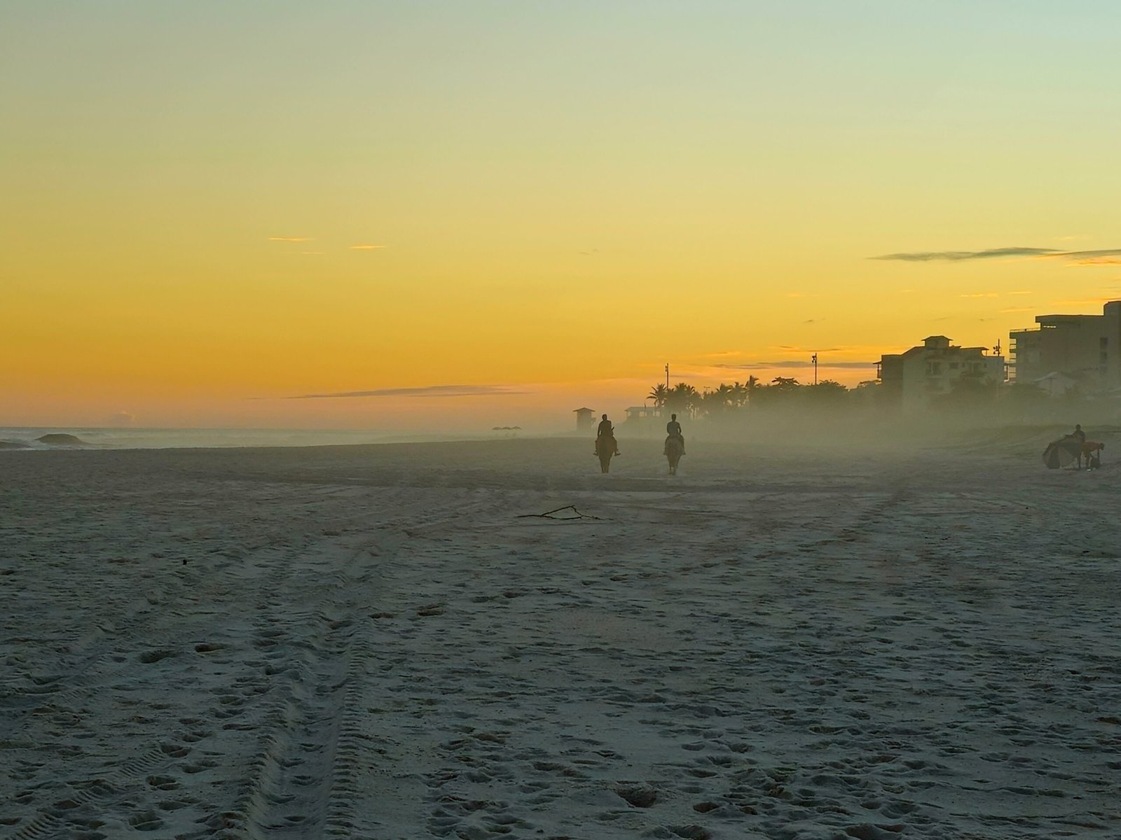 Rio coast at golden hour